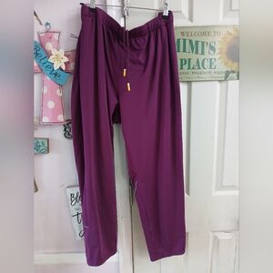 Fielder Bonobos XxL Joggers Pants Mens  Purple Performance Spandex Stretch